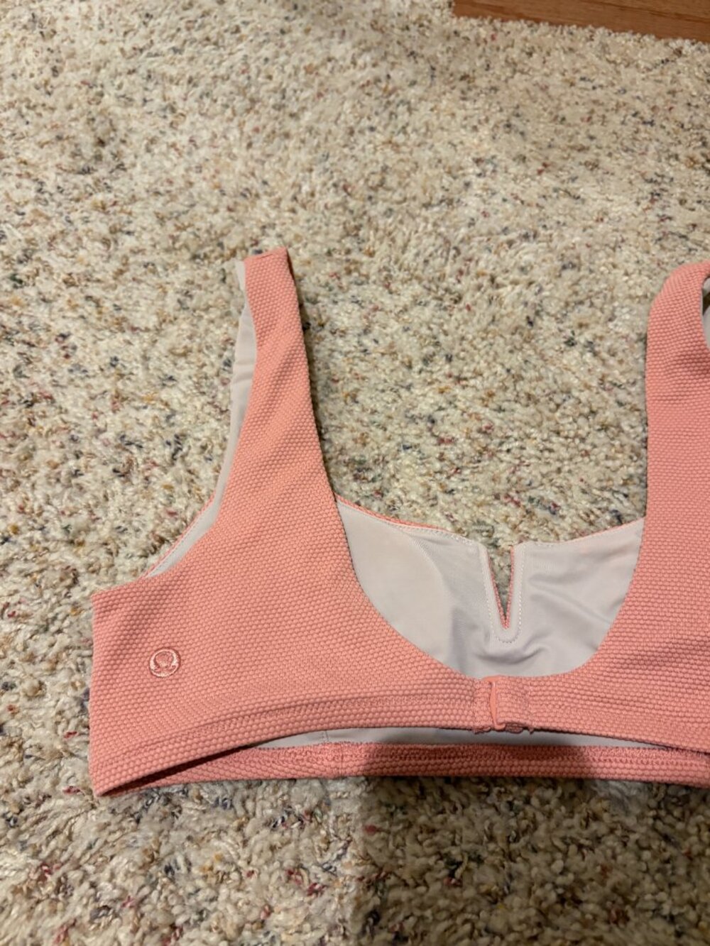 Lululemon Honeycomb Dip Bikini Swimsuit Swim Set Pink Black - Picture 5 of 16